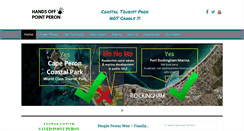 Desktop Screenshot of handsoffpointperon.com